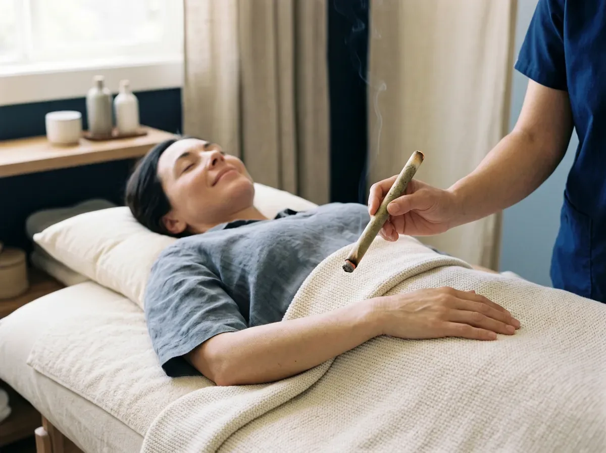 Relaxing moxibustion session NYC
