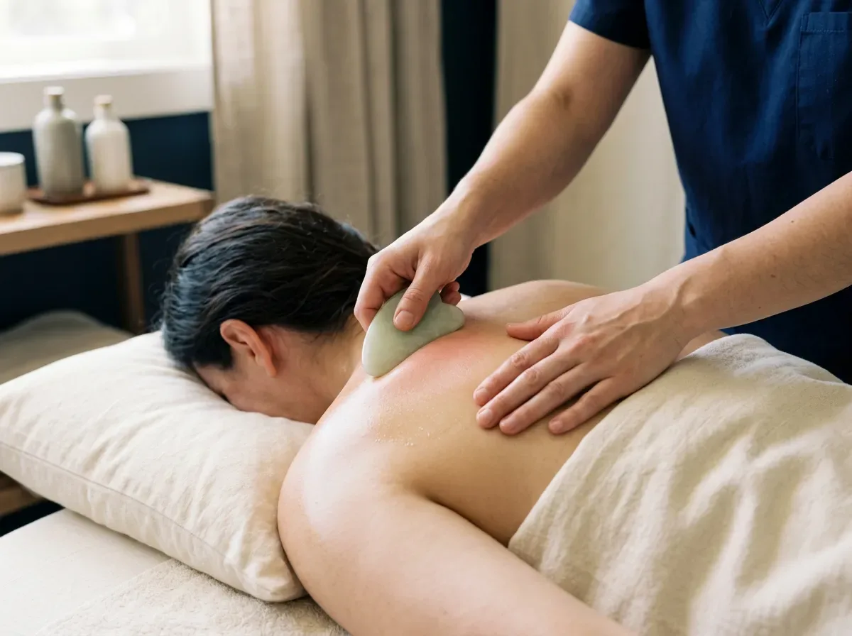 Gua sha for shoulder pain NYC