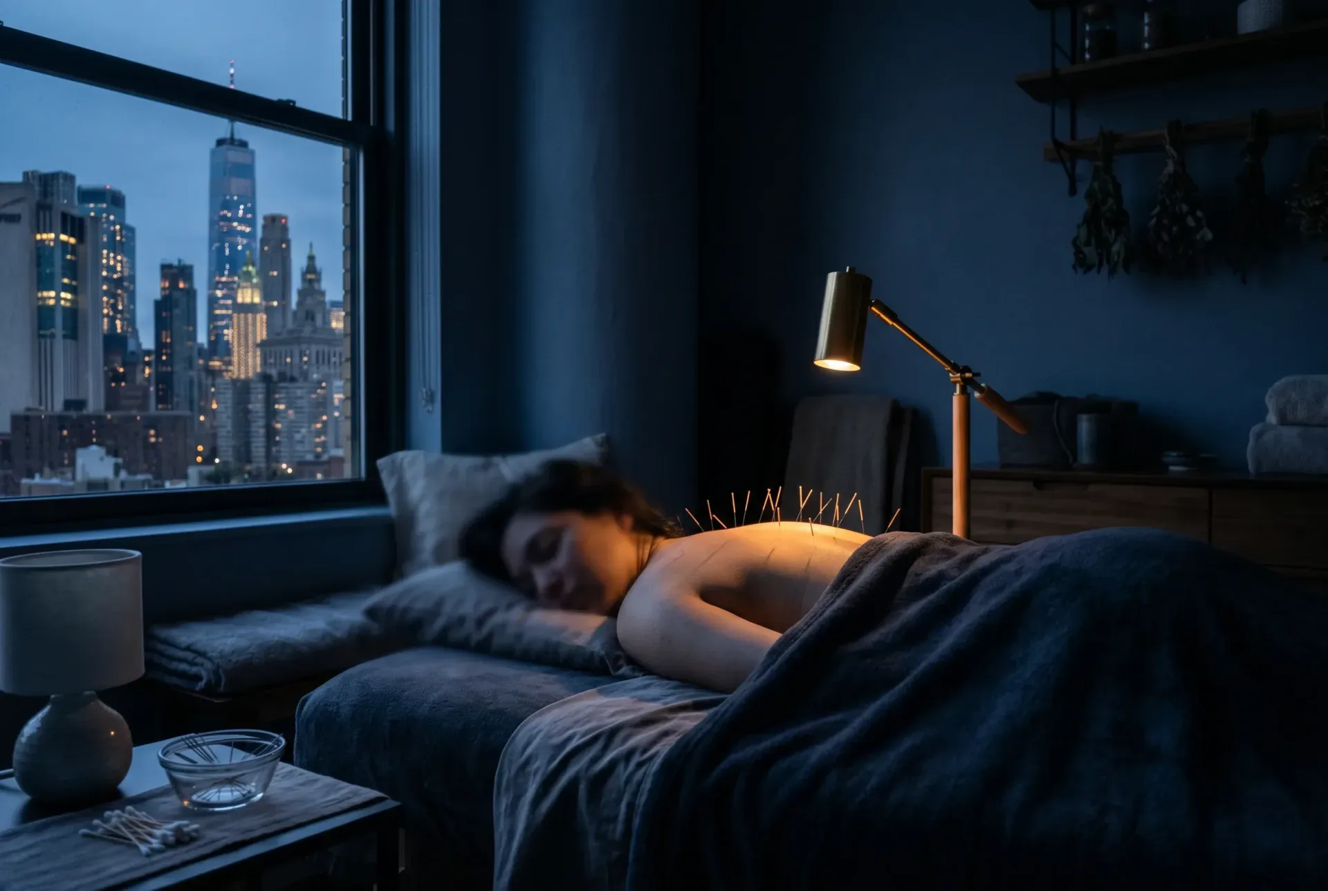 Acupuncture room in Lower Manhattan
