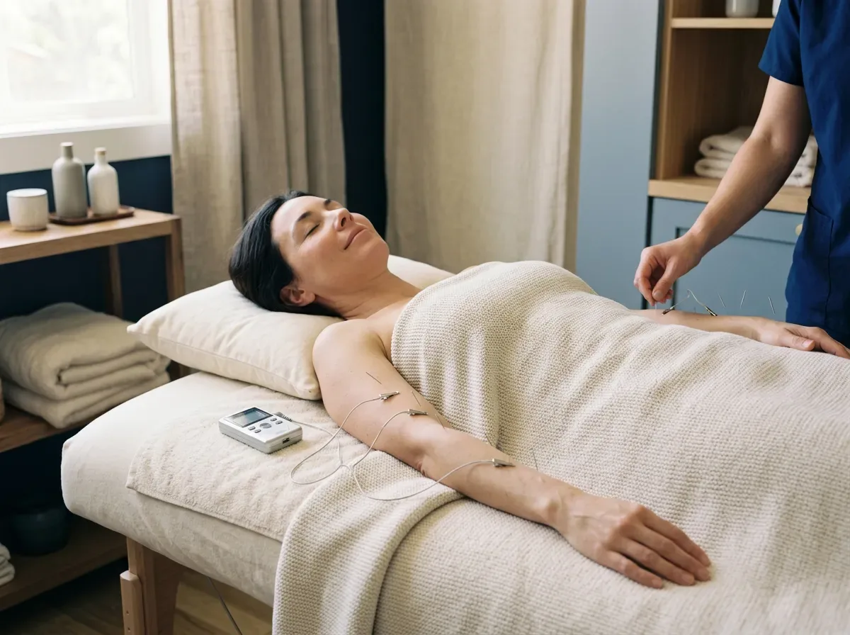 Relaxing electro-acupuncture session NYC