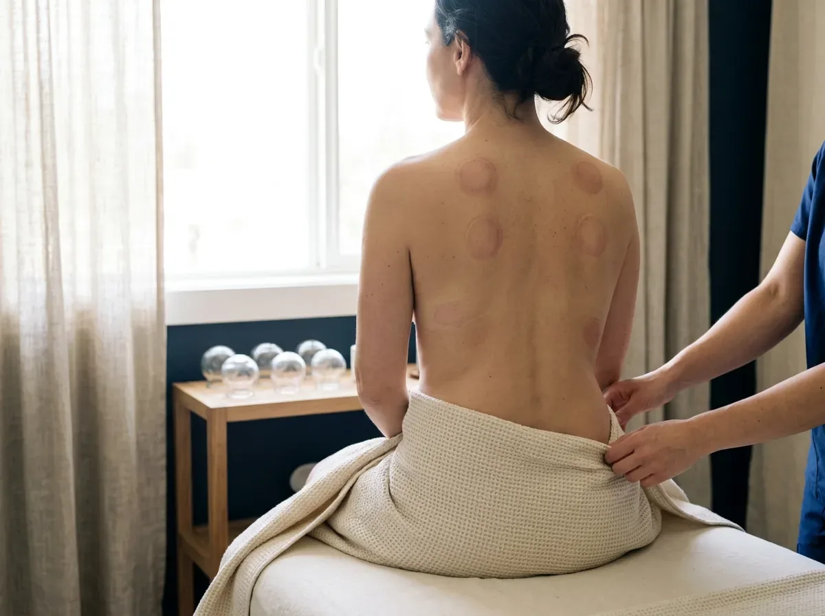 Relaxing after cupping NYC