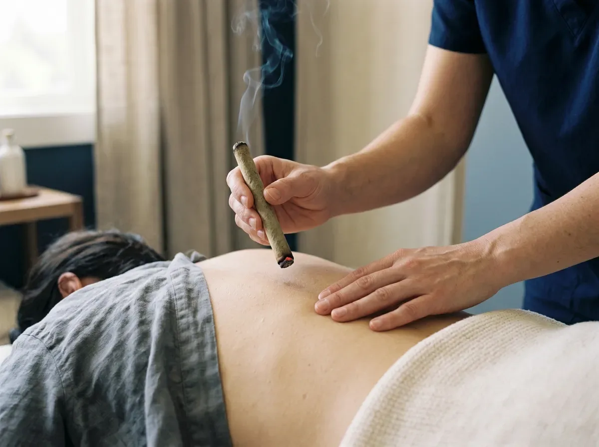 Moxibustion over the back NYC
