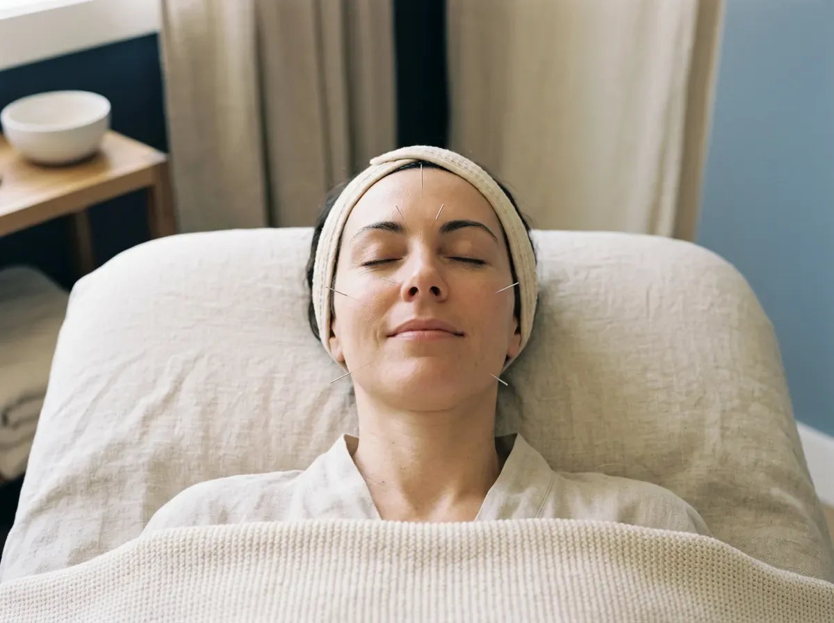 Relaxing facial acupuncture NYC